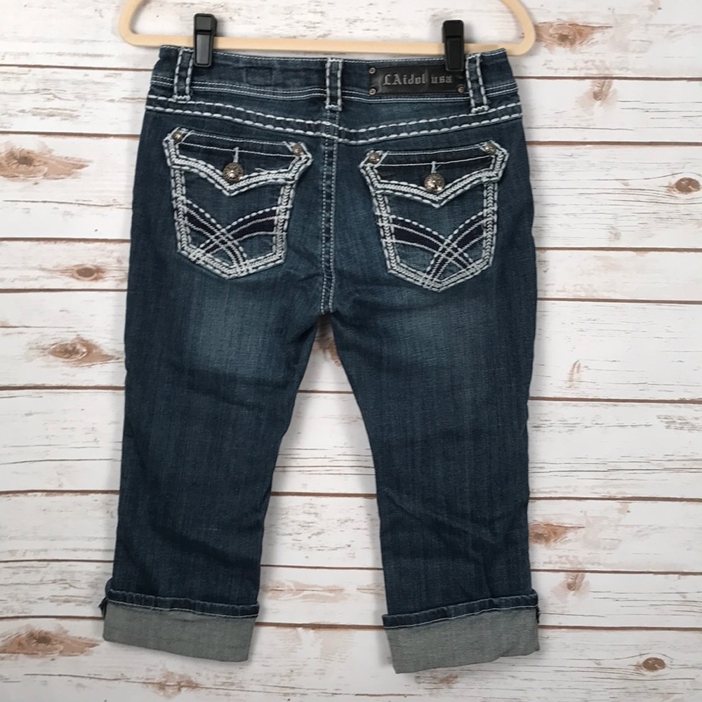 LA Idol cropped jeans 9
